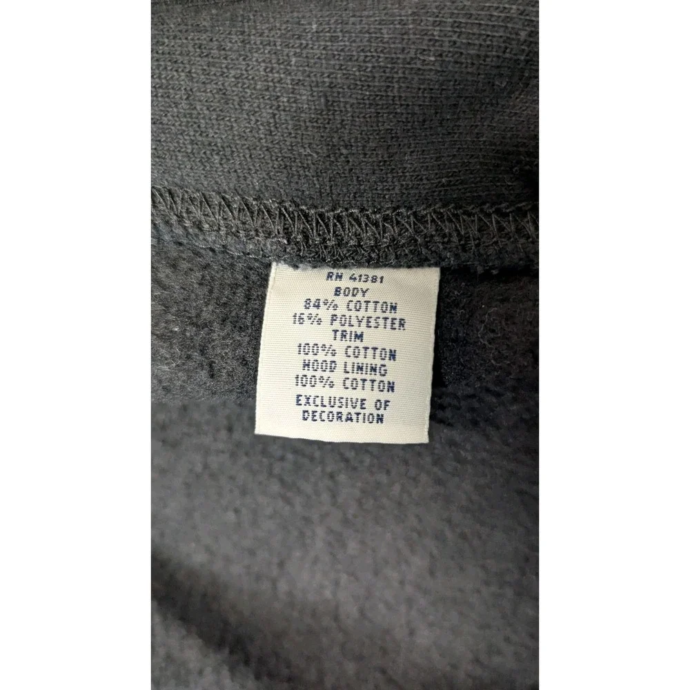 Polo Ralph Lauren Hoodie Men's Black 2XLT Tall Full Zip Sweatshirt Red Pony Logo